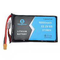 Paquete de Baterías de Estado Sólido Sinxpower 6S 8S4P INR21700 16800mah P42A, Tasa de Descarga 10C, 800 Ciclos, para Dron FPV Molical de 13-17 Pulgadas
