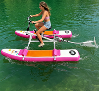 Vélo aquatique gonflable léger de haute qualité pour enfants, jouet de cyclisme aquatique, location pour parcs d'attractions, vélo aquatique - Ventes Flash