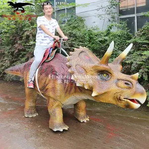 Amusement Animatronic Mechanical Electric Animal Walking Dinosaur Ride For Mall