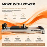 Reformer de Pilates en aluminium réglable pour usine, avec bienfaits pour la santé, cadre stable et accessoires complets, pour studios et commandes de personnalisation en gros