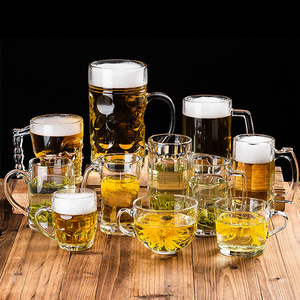 Chope classique en verre de bière populaire <span class=keywords><strong>bon</strong></span> marché de 400ml Chope de bière de bonne taille avec de la place pour beaucoup de bière - Product Image 2