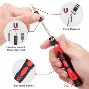 Kit de réparation automobile et domestique 115-en-1 DIY OEM multi-usages en acier CRV, avec tournevis à pointe magnétique pour réparation de téléphones portables - Product Image 4