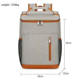 Sac à dos isotherme de pique-nique en nylon imperméable pour adultes, sac à lunch thermique souple pour l'extérieur, vente directe d'usine - Product Image 6