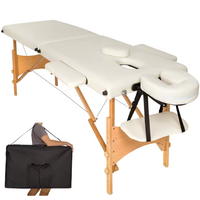 Table de Massage Portable Légère à 2 Sections avec Sac de Transport