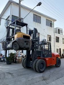 HELI CPCD100 10-Ton Diesel Forklift <b>Used</b> Heavy-Duty Counterbalanced Industrial Cargo Handler with Isuzu Engine - Product Image 2
