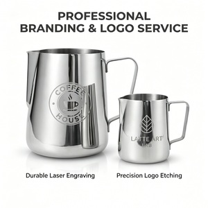 Pichet à <span class=keywords><strong>lait</strong></span> en acier inoxydable Kingze avec logo personnalisé, 12oz/20oz/30oz, outils de <span class=keywords><strong>barista</strong></span>, pichets à <span class=keywords><strong>lait</strong></span> pour latte art - Product Image 2
