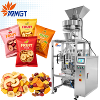Verticale kussenzak verpakkingsmachine, automatisch voor chips, gedroogd fruit, snacks, korrels, apparatuur voor kleinbedrijf