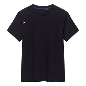 T-shirt con Logo Personalizzato e Bordi a Contrasto, Stampa Color Block per Uniformi Aziendali alla Moda - Product Image 3