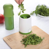 Hachoir Manuel Multifonctionnel en Acier Inoxydable 304 pour Coriandre, Ail et Herbes, Rechargeable et Portable