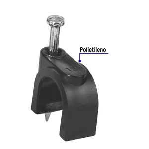 Borsa Master con unità 100 con 20 graffette nere da 12 mm per cavo rotondo - Product Image 2