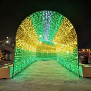 Túnel <span class=keywords><strong>de</strong></span> Luces LED Gigante 3D para Exteriores, para Navidad, Entrada <span class=keywords><strong>de</strong></span> Vehículos, Arco, IP65, Impermeable, Decoración <span class=keywords><strong>de</strong></span> Calle - Product Image 1