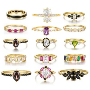 Gr111 Fabriek Prijs Fijne Sieraden Ringen 925 Sterling Zilver Cz Gesimuleerde Diamant Stapelbare Ring Eternity Bands Voor Vrouwen