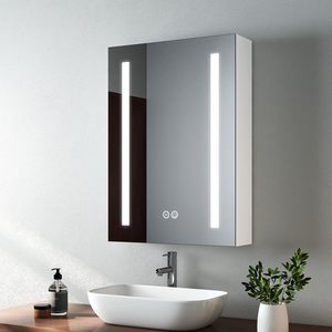 Miroir de salle de bain à désembuage éclairé économique Petite <span class=keywords><strong>armoire</strong></span> à <span class=keywords><strong>pharmacie</strong></span> pour maison et hôtel pour vanités de salle de bain - Product Image 4