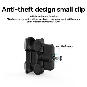 स्कंड-स्किड एंटी-स्लिप शॉक-अवशोषित स्थिरता एल्यूमीनियम मिश्र धातु मोटरसाइकिल फोन धारक ब्रैकेट - Product Image 5