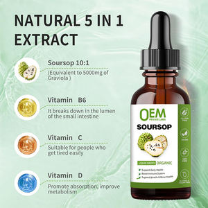 OEM خلاصة قشطة شائكة عضوية قطرات قشطة شائكة نبات الجرافيولا استخراج سائل أوراق الجرافيولا قشطة شائكة أوراق جوانابانا - Product Image 4