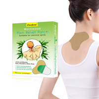 Vente en gros de patchs chauffants au gingembre et aux herbes Patch anti-douleur à l'absinthe japonaise pour les épaules et le cou