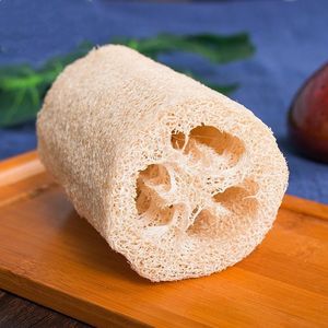 Éponge naturelle en luffa, ronde, pour le bain et l'exfoliation corporelle, origine : province du Henan - Product Image 2