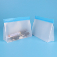Ensemble de trousses de maquillage en PVC tridimensionnel imprimé personnalisé Portable étanche en PVC transparent stockage de cosmétiques de voyage à fermeture éclair pour les déplacements