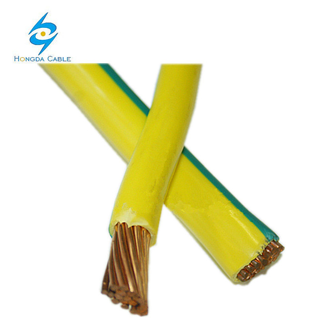 Green/yellow PVC Insulated Earthing Wire 70mm Copper Conductor Earth Cable