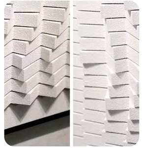 Sculpture sur bois abstraite en forme de vague, œuvre d'art Wabi Sabi, peintures en grès 3D et arts muraux pour chambres à <span class=keywords><strong>coucher</strong></span> - Product Image 6