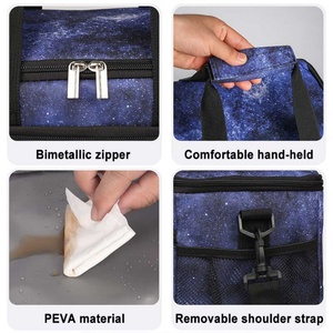 Sac isotherme de pique-nique et de voyage 15L en tissu Oxford 600D avec logo personnalisé, bandoulière et compartiment repas thermique - Product Image 2