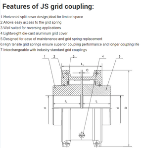 고속 전송용 오리지널 서펜타인 스프링 커플링 스틸 커플링 JS 플렉시블 커플링 - Product Image 4