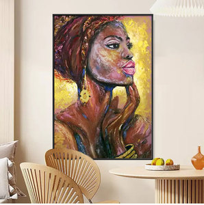 Arte en lienzo para mujer, pinturas al óleo, murales, pintura decorativa para pared, nuevo diseño - Product Image 5