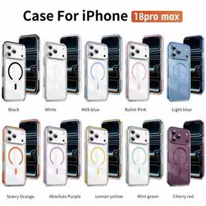 Coque <span class=keywords><strong>de</strong></span> protection intégrale hybride translucide antichoc avec protection d'écran surélevée pour iPhone 16 17 18 ProMax - Product Image 2