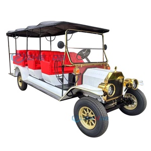 Coche Clásico Rojo, Popular, de Lujo, Original, Retro, para Turismo / Coche Clásico Descapotable / Carro de Golf Eléctrico - Product Image 5