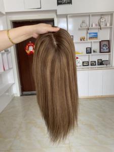 Nga Remy tóc con người Topper với lụa cơ sở đóng cửa 5x6.5 bên phải thiết kế toupee nổi bật màu sắc vô hình lợi thế - Product Image 6