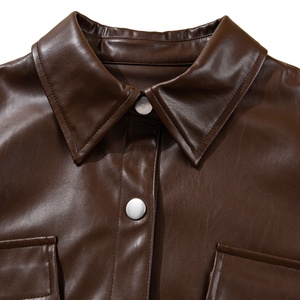 Chaqueta Casual de Mujer de Cuero Suave para Verano o Primavera, Venta al por Mayor Personalizada de Chaquetas para Mujer - Product Image 6