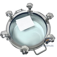 Trappe de visée hygiénique DN200 en acier inoxydable SS304 à pression atmosphérique avec joint en PTFE