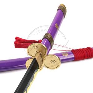 Espada Enma de Madera Morada de Zoro, Accesorio de Cosplay de One Piece - Product Image 4