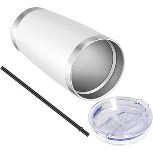 Oem 20oz Stainless Steel Tumbler Vacuum Insulated Double Wall With Lid And Straw Reusable <b>For</b> Travel <b>Hot</b> <b>Drinks</b> - Product Image 1