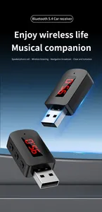 Bộ phát thu <span class=keywords><strong>Bluetooth</strong></span> 5.4 FM mini USB cho ô tô, bộ gọi rảnh tay, bộ <span class=keywords><strong>kit</strong></span> âm thanh xe hơi, bộ chuyển đổi âm thanh không dây cho radio FM - Product Image 3