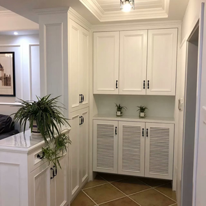 Custom Modern French Design Solid Oak <b>Wood</b> Kitchen Cabinet MDF Style Complete <b>Victorian</b> Kitchen Set for Sale - Product Image 4