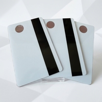 Tarjetas de Visita de PVC Transparente CR80 Personalizadas de Fábrica, Imprimibles, RFID NFC 13.56 MHz, Resistentes al Agua, Chip 1K, Ventana Transparente