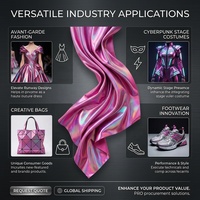 Tissu Holographique OEKO-TEX |   Spandex Mystique Foil extensible dans les quatre sens pour vêtements de danse de festival |   Échantillon gratuit disponible