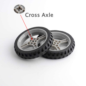 Geekservo Động Cơ/Bánh Xe Màu Đỏ 360 Độ Tự Làm Khối Gạch Xây Dựng PF Micro: Bit Legoeds MOC Xe Thông Minh Lập Trình Cho Trẻ Em - Product Image 5