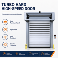 Porte rapide en aluminium spirale turbo haute vitesse, sur mesure, coupe-vent, isolée, pour entrepôt et atelier FLS