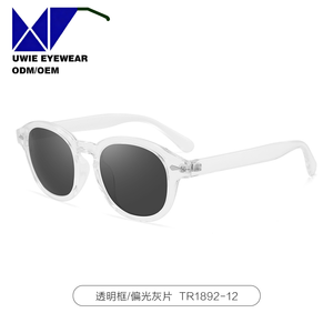 Gafas <span class=keywords><strong>de</strong></span> Sol Redondas Cuadradas Blancas Polarizadas Talla 48-18-146, Montura Completa <span class=keywords><strong>de</strong></span> <span class=keywords><strong>Acetato</strong></span> Personalizada OEM, Antideslumbrantes UV400 <span class=keywords><strong>para</strong></span> Adultos Unisex Mayores <span class=keywords><strong>de</strong></span> 10 Años - Product Image 2