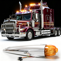 Feu de gabarit LED étanche IP68 certifié DOT SAE, type balle, pour toit de cabine et feux de dégagement latéraux de semi-remorque