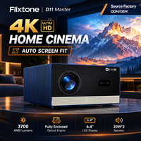 Projecteur 4K UHD OEM, vidéo 4K+, projecteur intelligent pour jeux vidéo, mise au point automatique, 3700 ANSI, 3D, home cinéma, Android 13, Beamer