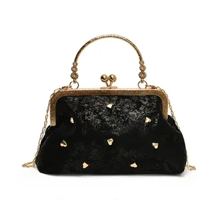 Fashion Small Tote Women's Evening Bags Elegant Love Ladies Chain Shoulder Crossbody Bag Dinner Clutch Female Handbag <b>Purse</b> - Product Image 6
