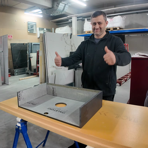 Coupeur de tuiles de découpeuse de Jet d'eau de YCWJ 75KW/100HP pour l'évier de marbre - Product Image 1