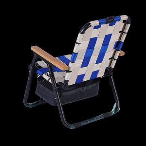 Chaise de jardin portable légère en aluminium - Mobilier d'extérieur pliable et réglable pour le camping, la pêche et la détente - Product Image 2