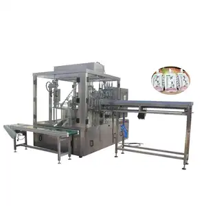 Jelly semi automatic filling pouch machine manual soya milk premade spout bag filling and capping machines