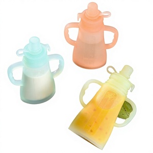 Bolsa portátil de PE de grado alimenticio transfronterizo <span class=keywords><strong>para</strong></span> puré, biberón <span class=keywords><strong>para</strong></span> pasta de <span class=keywords><strong>arroz</strong></span> y suplementos alimenticios <span class=keywords><strong>para</strong></span> bebés, <span class=keywords><strong>con</strong></span> diseño sólido sin asa, <span class=keywords><strong>para</strong></span> <span class=keywords><strong>leche</strong></span> de bebé - Product Image 1