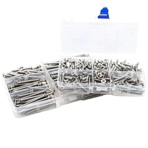 Kit de Accesorios para el Hogar de Acero Inoxidable 304, Juego Completo de Tornillos Autorroscantes de Cabeza Plana y Cabeza Avellanada, en Caja - Product Image 1