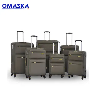 Wholesale China 100% Polyester Fabric Lining Ultra Light-Weight China 4 Wheels Trolley Luggage Bags